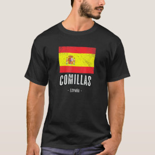 Comillas Spain Es Flag City Bandera Ropa T-Shirt