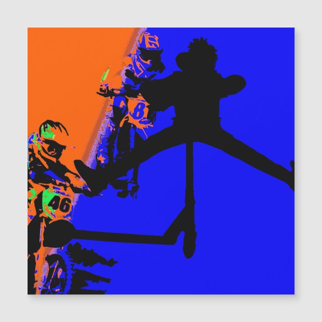 Comin' Through - Motox and Scooter  Magnet (Front)