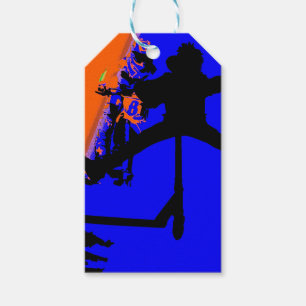 Comin' Through - Motox and Scooter  Magnet Gift Tags