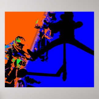 Comin' Through - Motox and Scooter   Poster