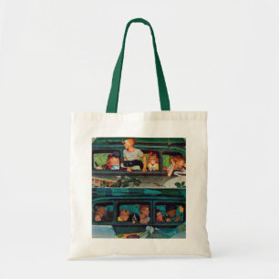 Coming and Going by Norman Rockwell Tote Bag