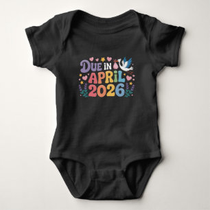 Coming April 2026 Due in New Baby Mummy Pregnancy Bodysuit