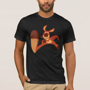 "Coming!!" Cute Cartoon Kangaroo T-Shirt