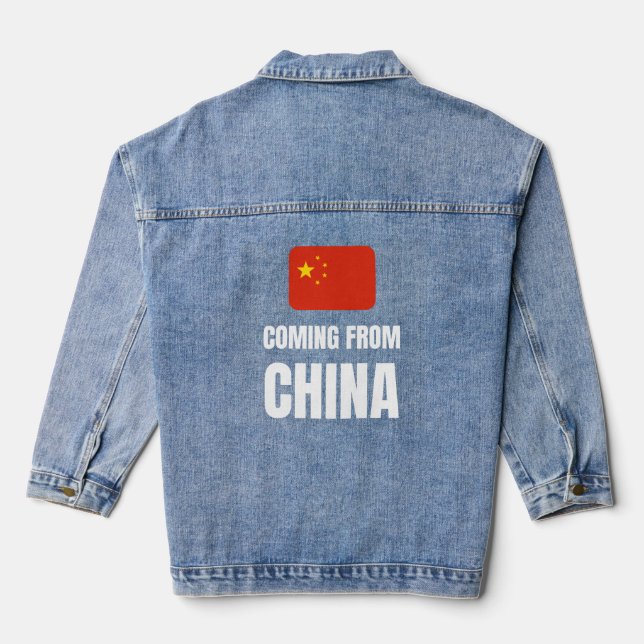 Coming from China Denim Jacket (Back)