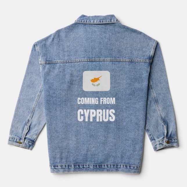 Coming from Cyprus Denim Jacket (Back)