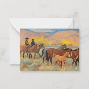 Coming Home, 1942 by Maynard Dixon Card