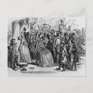 Coming home from church postcard