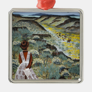 "Coming Home" ~ The Oregon Love Story Metal Tree Decoration