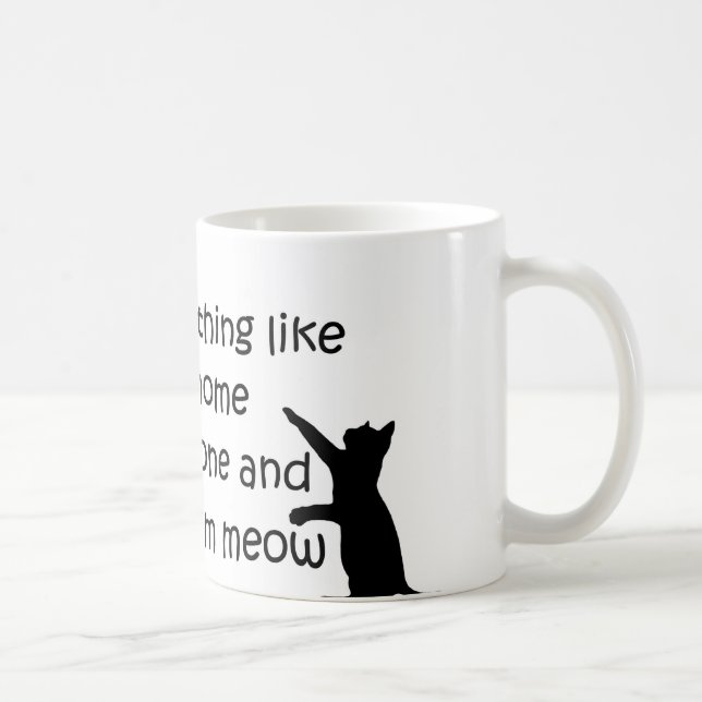 Coming Home to a Cat Coffee Mug (Right)