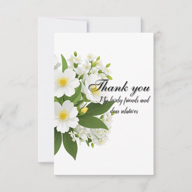 coming in them Thank You Card (Front)