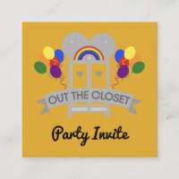 Coming Out Gay Party Celebration Invitation