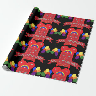 Coming Out Gay Party Celebration Latte Mug Wrapping Paper