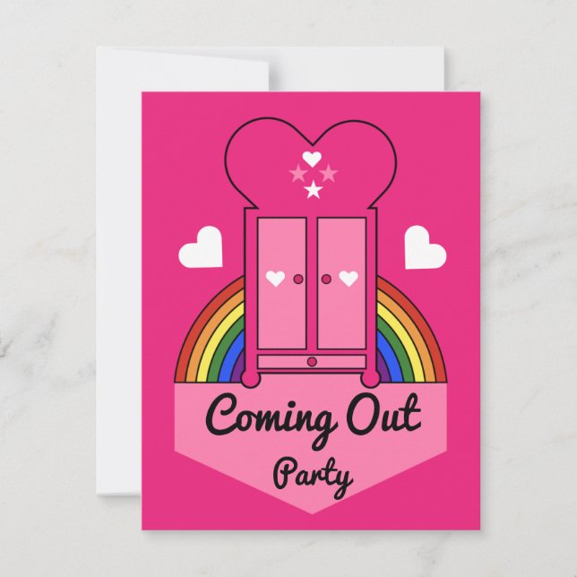 Coming Out Gay Party RSVP Card (Front)