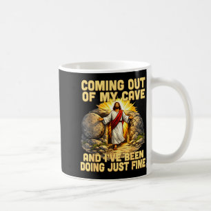 Coming Out of Cave the Jesus Resurrection Easter Coffee Mug