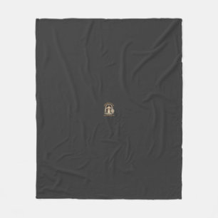 Coming Out of My Cave Funny Christian Vintage Shir Fleece Blanket
