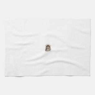 Coming Out of My Cave Funny Christian Vintage Shir Tea Towel