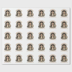 Coming Out of My Cave Funny Christian Vintage Shir Wrapping Paper