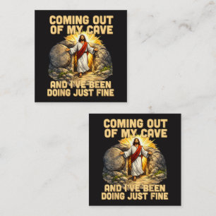 Coming Out of My Cave The Jesus Resurrection  Enclosure Card