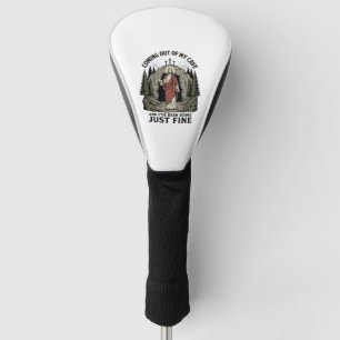 Coming Out of My Cave Vintage Religious Funny Shir Golf Head Cover