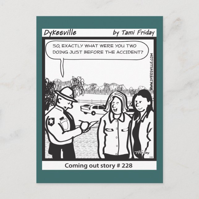 Coming Out on the Hwy Postcard (Front)