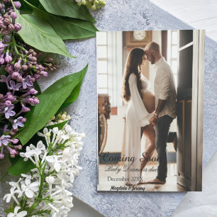  Coming Soon Custom Photo Pregnancy Announcement