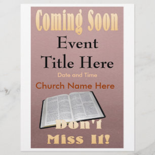 Coming Soon Flyer Brown