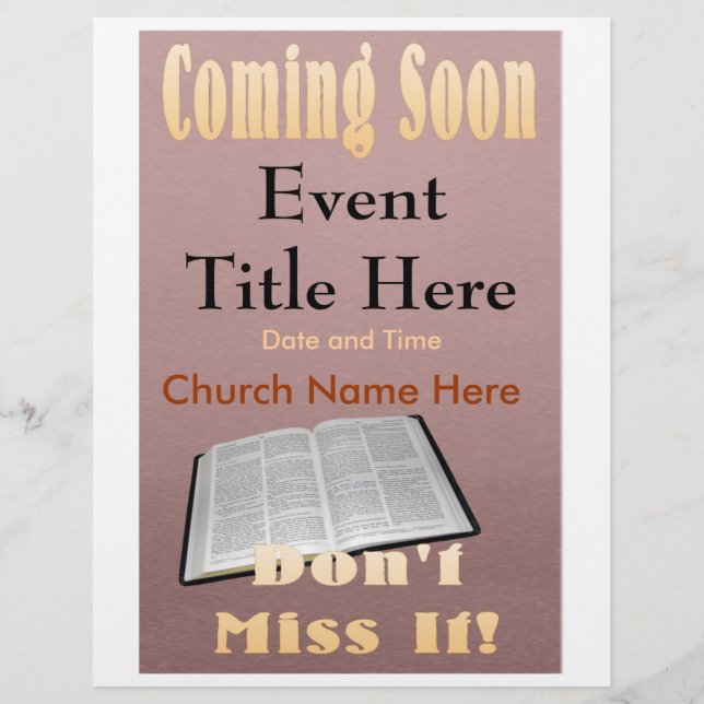 Coming Soon Flyer Brown (Front)