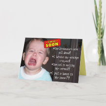 Coming Soon! Humorous Baby Shower Card