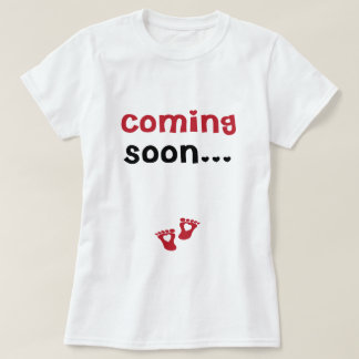 Coming Soon Maternity Themed T-Shirt