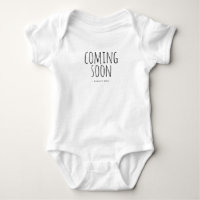 Coming Soon Personalised Pregnancy Announcement