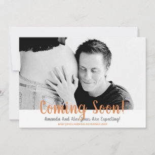 Coming Soon Photo Pregnancy Announcement