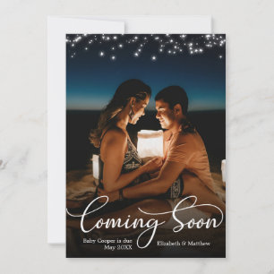 Coming Soon Photo Pregnancy Announcement Card