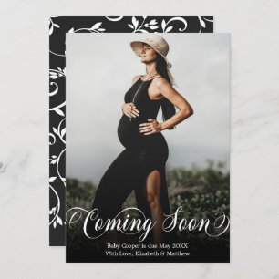 Coming Soon Photo Pregnancy Announcement Card