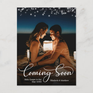 Coming Soon Photo Pregnancy Announcement Postcard
