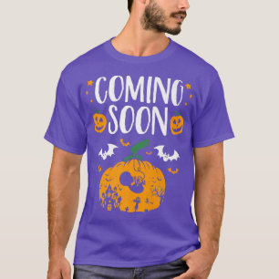 Coming Soon Pumpkin Halloween Pregnancy Announceme T-Shirt