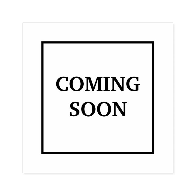 Coming soon rubber stamp (Imprint)