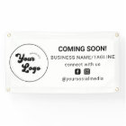 Coming Soon Social Media & Business Logo Minimal