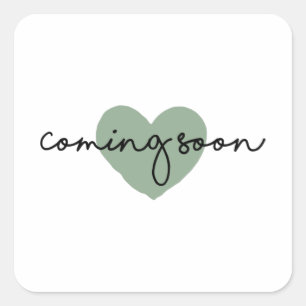 Coming Soon Square Sticker