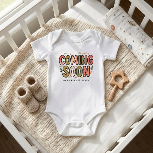 Coming Soon Summer Autumn Pregnancy Announcement Baby Bodysuit