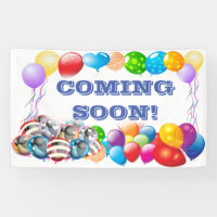 Coming Soon Vinyl Banner 3' x 5' Banner