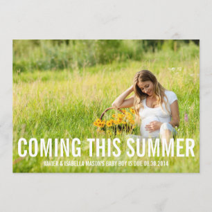 Coming This (Season) Pregnancy Announcement