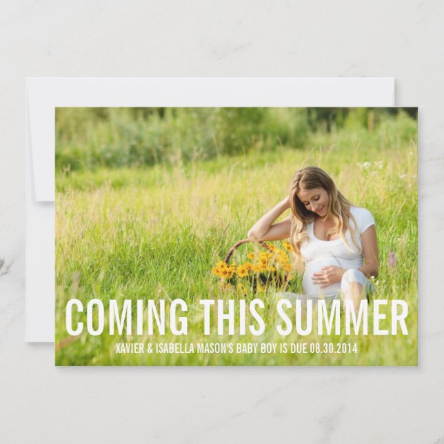 Coming This (Season) | Pregnancy Announcement (Front)