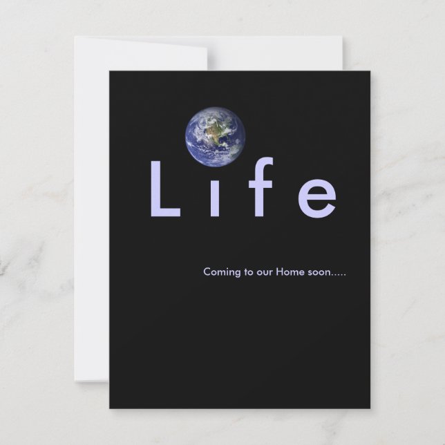 Coming to our home soon: Baby Shower invitation (Front)