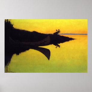 Coming to the Call ~ Frederic Remington Poster