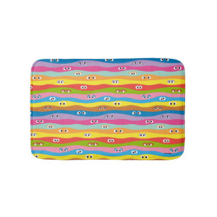 Coming Together Eyes Pattern Bath Mat