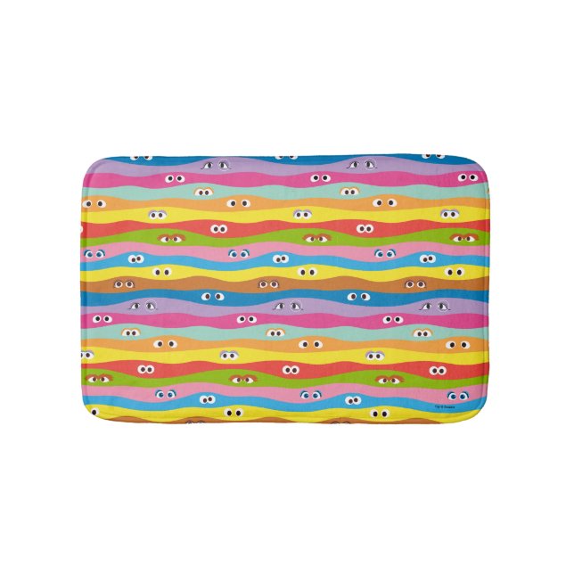 Coming Together Eyes Pattern Bath Mat (Front)