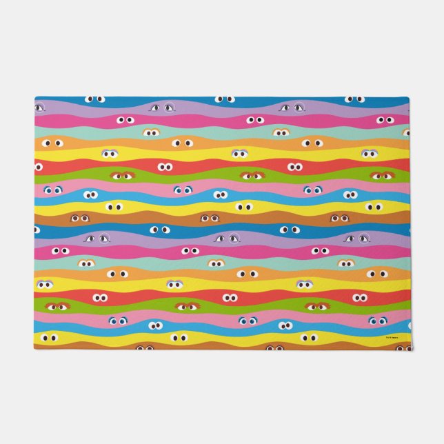 Coming Together Eyes Pattern Doormat (Front)
