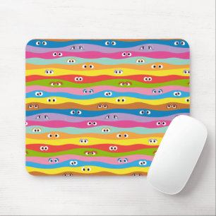 Coming Together Eyes Pattern Mouse Mat