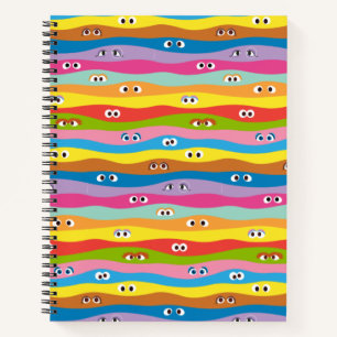 Coming Together Eyes Pattern Notebook