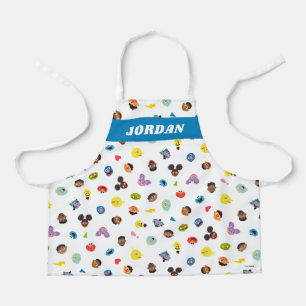 Coming Together Faces Pattern   Add Your Name Apron